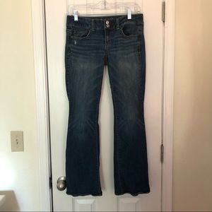 Medium wash American Eagle Artist bootcut jeans